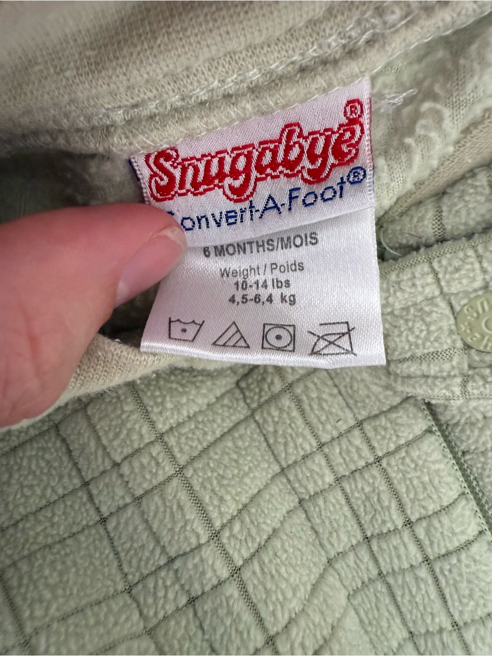 Vintage - Snugabye Olive/Sage Green Sleeper - Picture 3 of 3